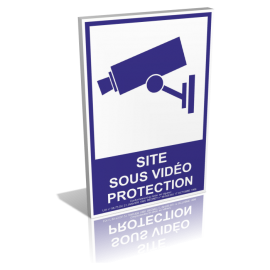 Site sous vidéo protection - Bleu