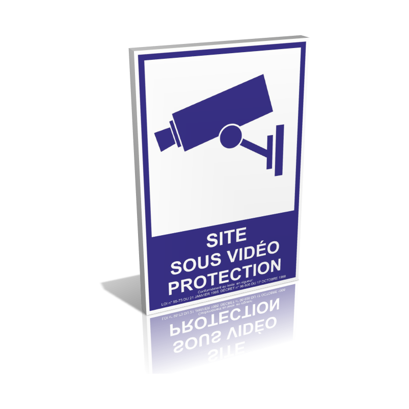 Site sous vidéo protection - Bleu