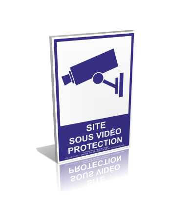 Site sous vidéo protection - Bleu