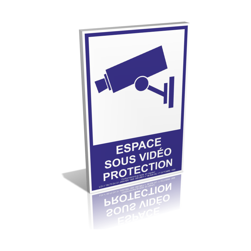 Espace sous vidéo protection - Bleu