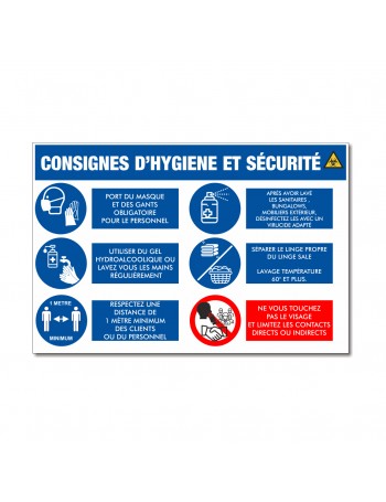 consignes nettoyage sanitaires, hll