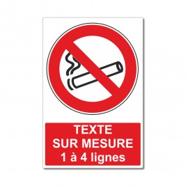 Interdiction de fumer sur mesure