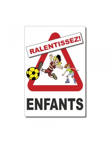 Panneau ralentissez enfants