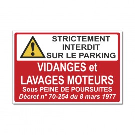 Panneau Sortie de voitures - signalétique balisage camping - route34