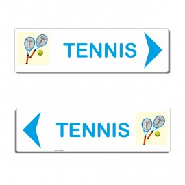 Panneau directionnel TENNIS