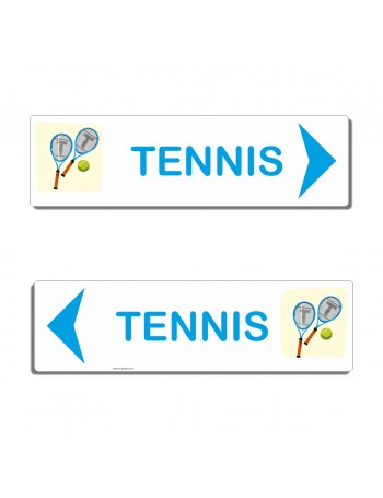 Panneau directionnel TENNIS