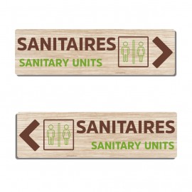 Panneau directionnel sanitaires