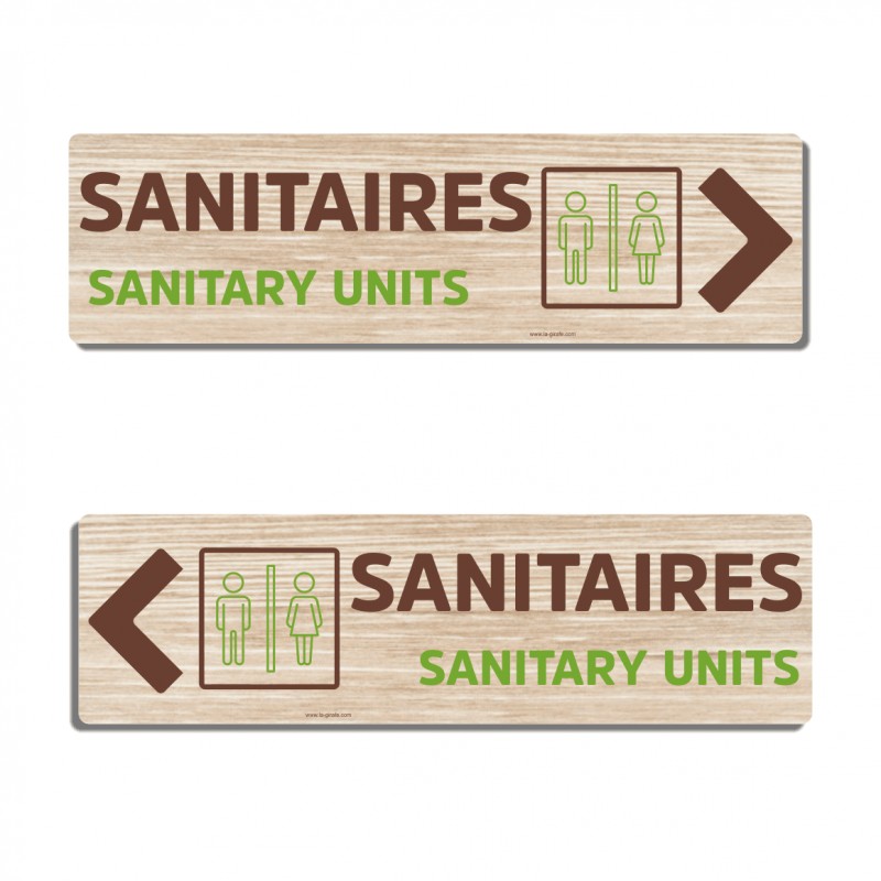 Panneau directionnel sanitaires Panneau directionnel sanitaires
