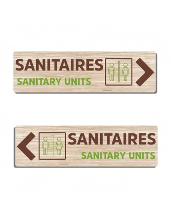 Panneau directionnel sanitaires