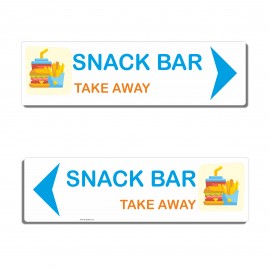 Panneau directionnel snack bar