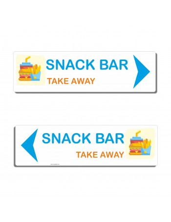 Panneau directionnel snack bar