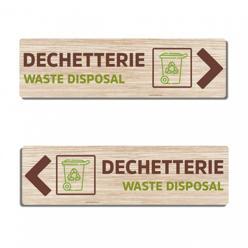 Panneau directionnel déchetterie Panneau directionnel déchetterie