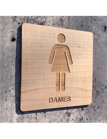 signalétique en bois dames