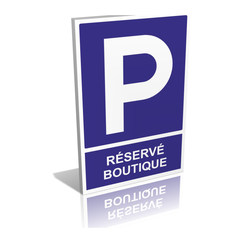 Parking réservé boutique