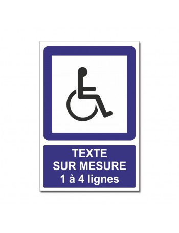 Panneau Handicap sur mesure