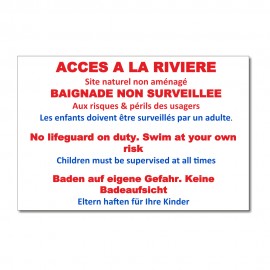 Accès à la rivière