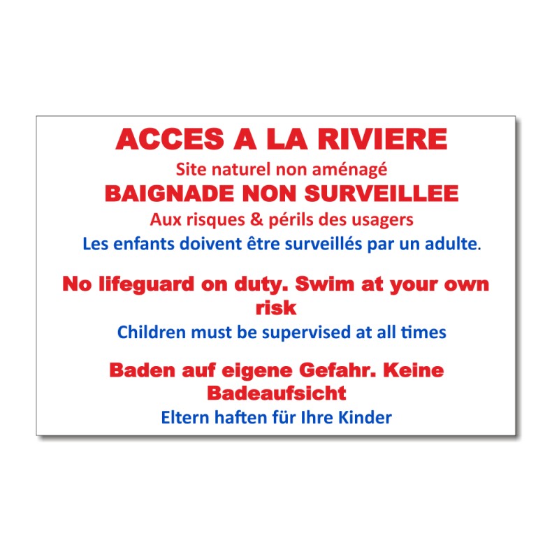 Accès à la rivière