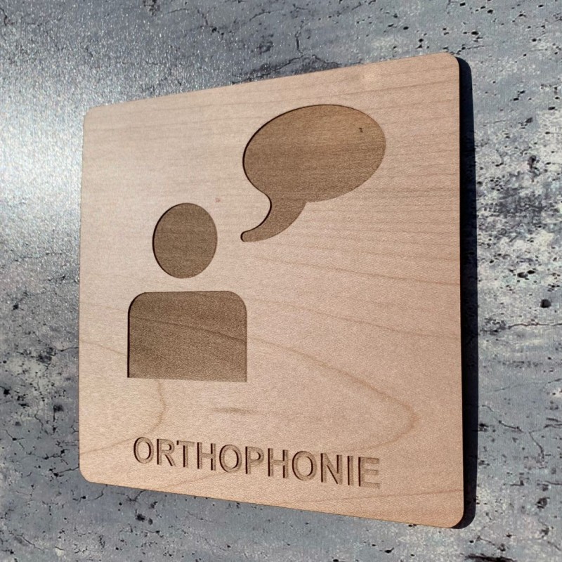 signalétique bois Orthophonie