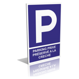 Parking privé réservé à la crèche