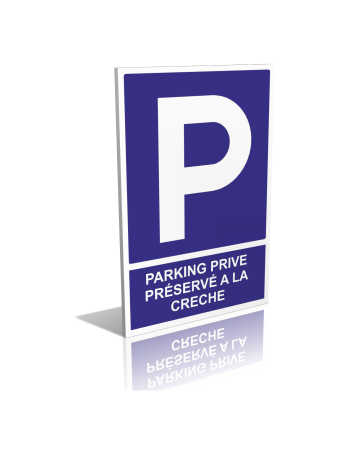 Parking privé réservé à la crèche