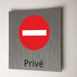 Plaque interdit privé