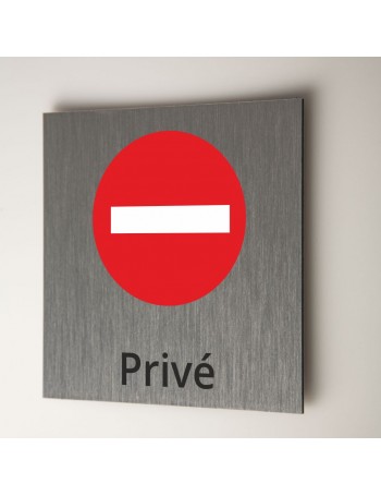 Plaque interdit privé