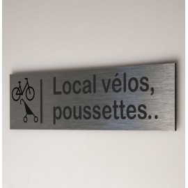 Plaque local vélos, poussettes