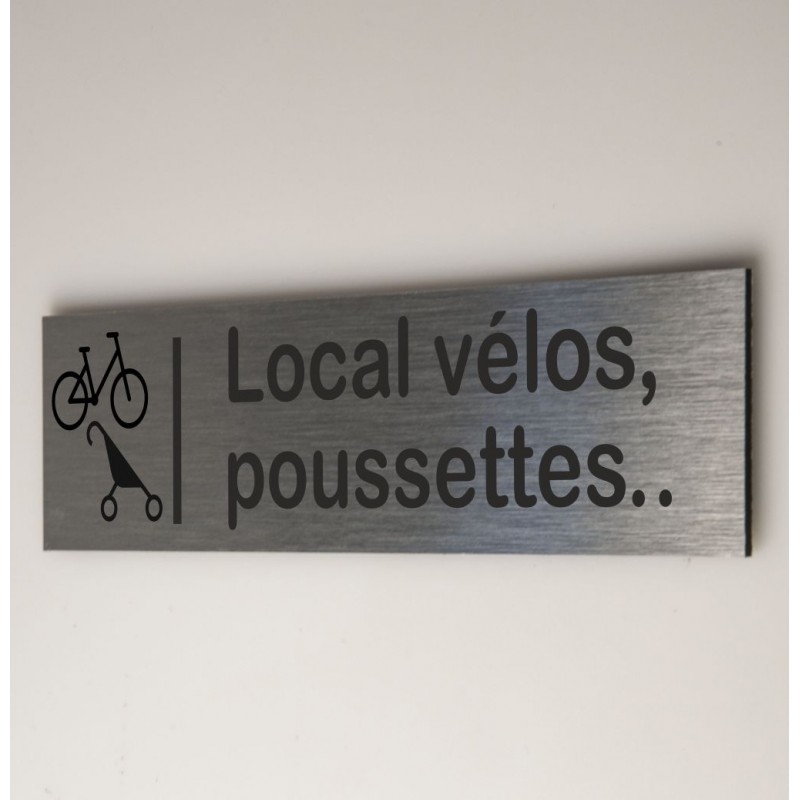 Plaque local vélos, poussettes