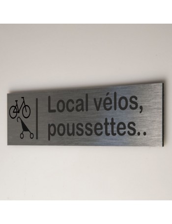 Plaque local vélos, poussettes