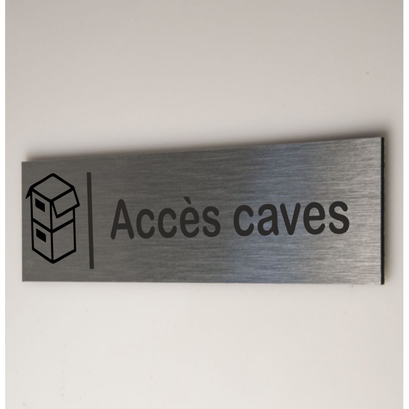 Signalétique Accès caves