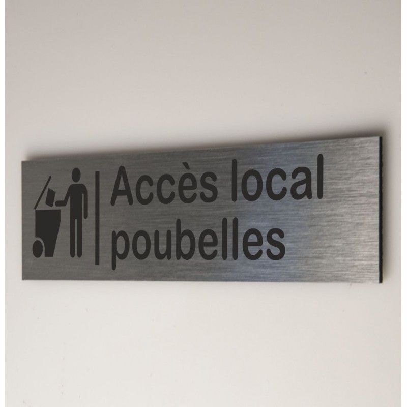 Signalétique Accès local poubelles