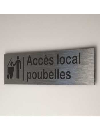 Signalétique Accès local poubelles