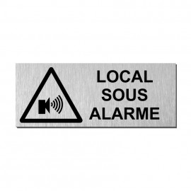 Plaque local sous alarme