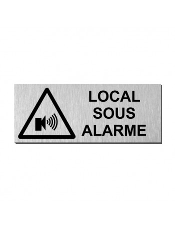 Plaque local sous alarme