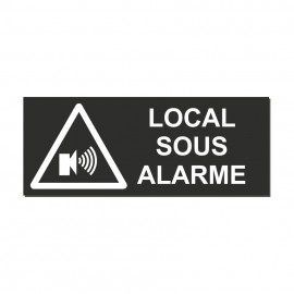 Plaque local sous alarme