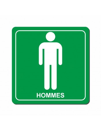 Plaque homme avec pictogramme