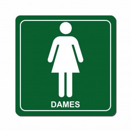 Plaque femme avec pictogramme