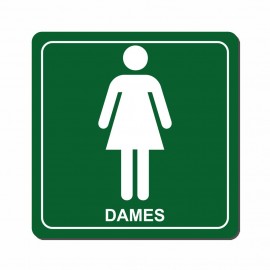 Plaque femme avec pictogramme