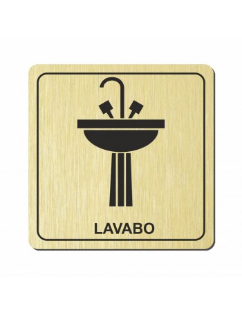 Plaque lavabo gravée