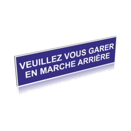 Veuillez vous garer en marche arrière