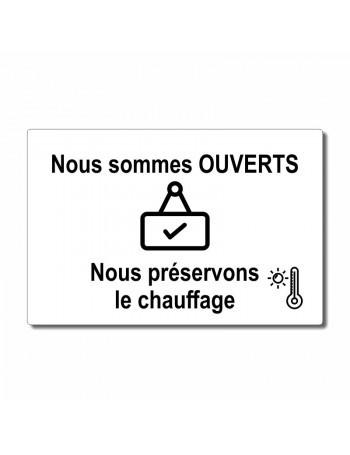 Entrée  Nous préservons le chauffage