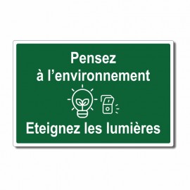 Entrée  Pensez à l'environnement