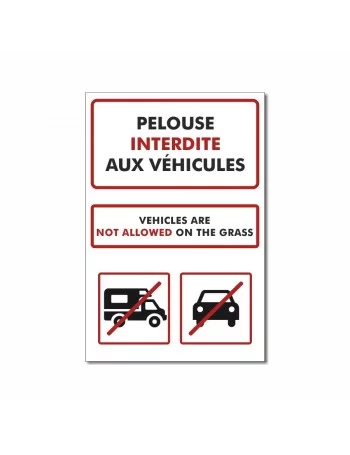 Pelouse interdite aux vehicules