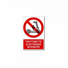 Trottinette electrique interdite
