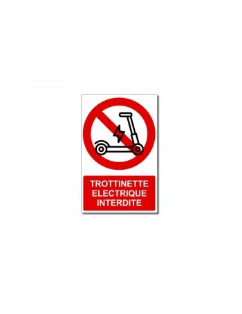 Trottinette electrique interdite