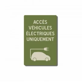 Accès véhicules électriques uniquement