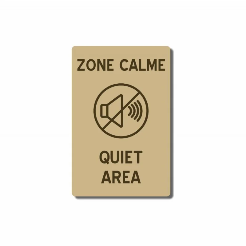 Zone calme - quiet area