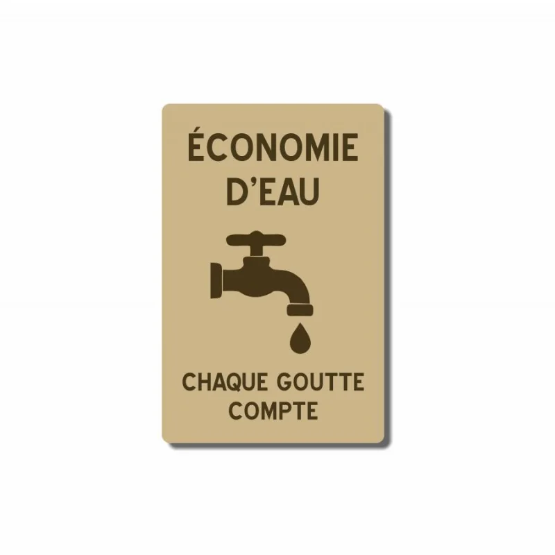 Economie d'eau - chaque goutte compte