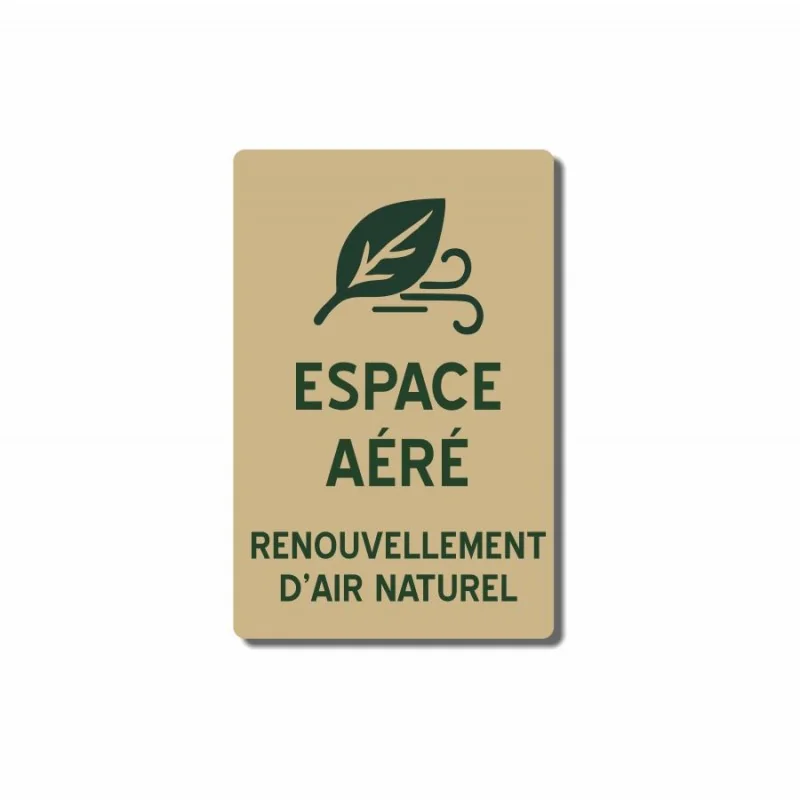 Espace aéré - renouvellement d'air naturel