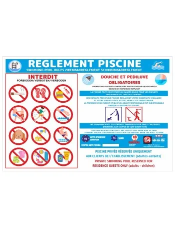 Panneau piscine Grand Format